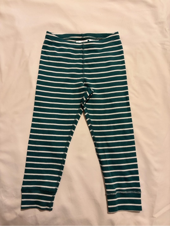 Hanna Andersson Other - Hanna Andersson Teal & White Striped Girls' Leggings